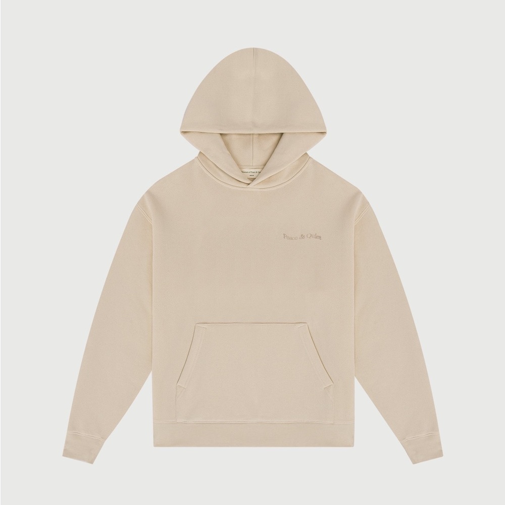 Museum of Peace & Quiet Unisex Taupe Wordmark Hoodie
